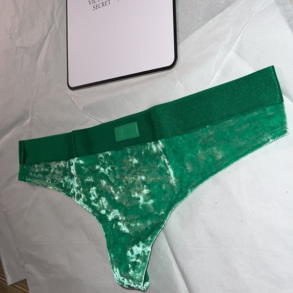 Victoria’s Secret PINK VELVET THONG UNDERWEAR XL - Picture 6 of 12